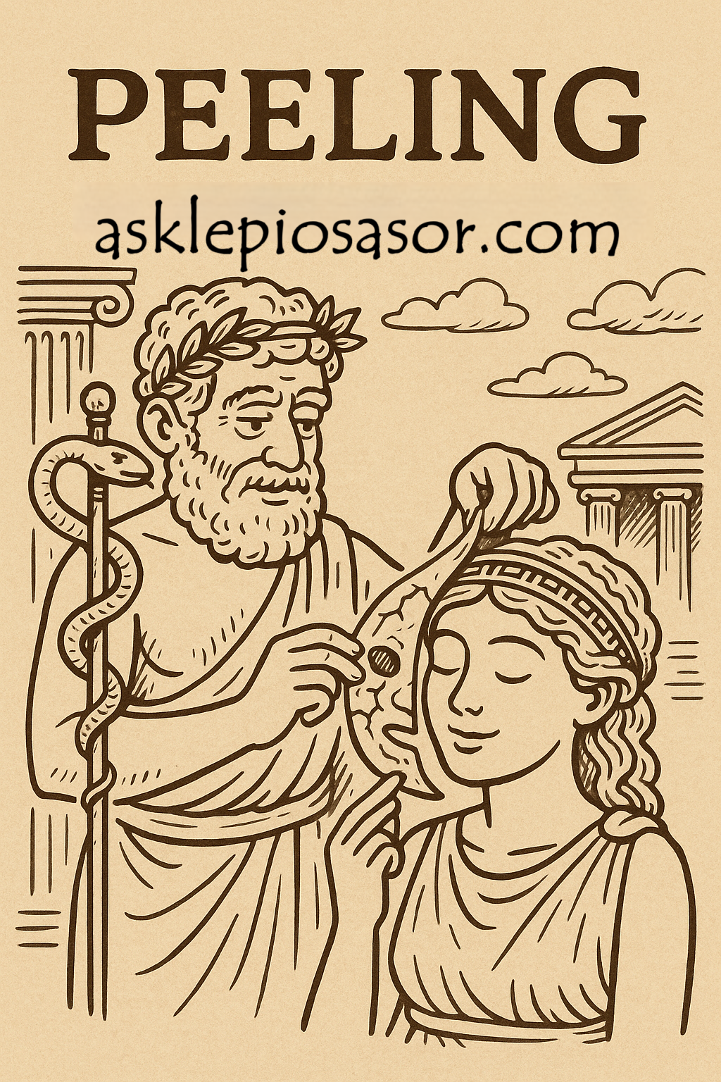 Peeling asklepiosa sor